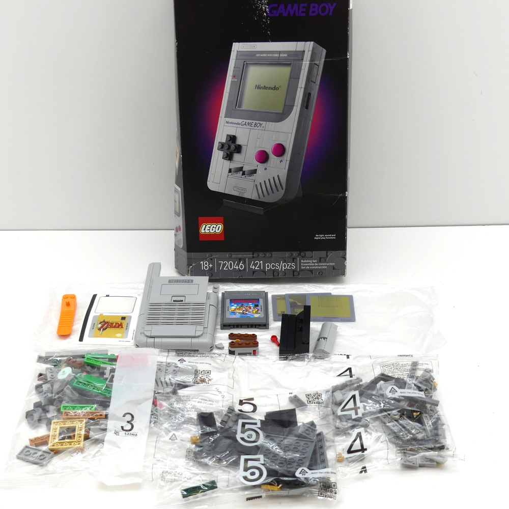LEGO Nintendo Game Boy 72046 Display Model Partial Build Complete w/ Manual
